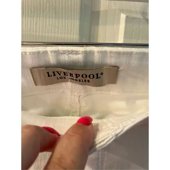 Liverpool The Glider The Ankle Skinny Jeans in Bright White Sz 6/28 NWT - Picture 5 of 9